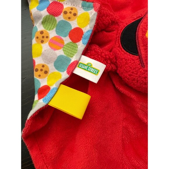 Sesame Street Elmo Baby Lovey Blanket With Textured Teether & Tags Bright Starts - Picture 4 of 8